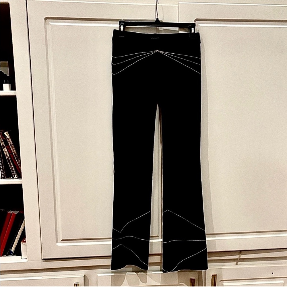 Arden B low rise black pants trousers with stitching details sz.0